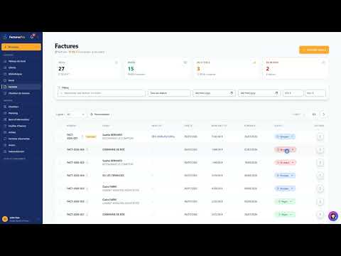 Tutoriel vidéo : Cycle de vie des statuts — Formation FacturesPro