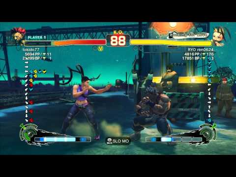 Tokido (Akuma) vs RYO ren0624 (Ibuki) - SSF4 Arcade Edition Xbox Live Ranked Match