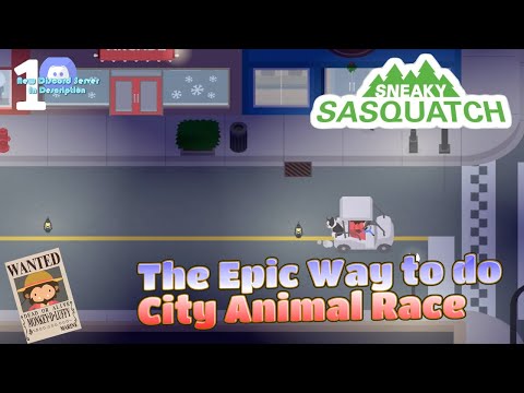 Sneaky Sasquatch Walkthrough - Epic City Animal Race | This is the Epic way