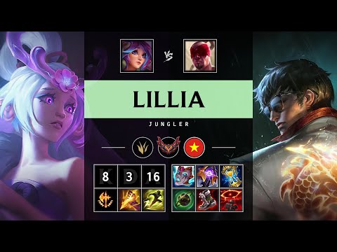 Lillia Jungle vs Lee Sin - VN Grandmaster Patch 25.04