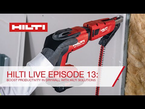 Hilti Live Episode 13 - Boost Productivity in Drywall with Hilti Solutions