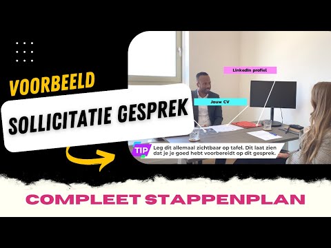 Voorbeeld sollicitatiegesprek voor een sollicitatie in 2026