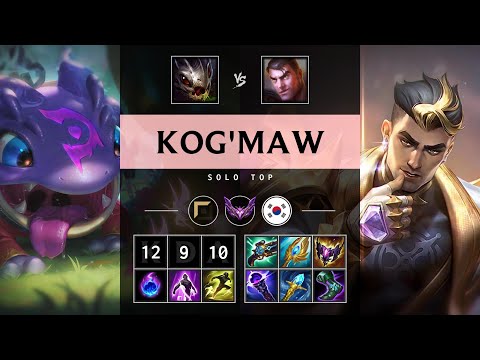 Kog'Maw Top vs Jayce - KR Master Patch 25.18