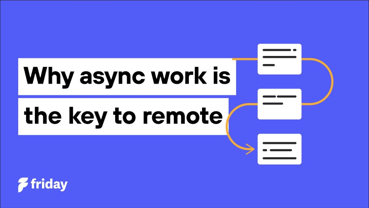 Why asynchronous work is the key to remote work