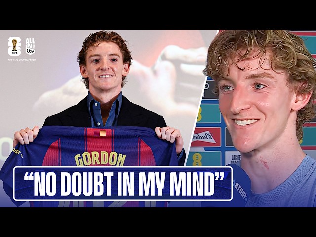Anthony Gordon Reacts to Barça Move & World Cup Preparations