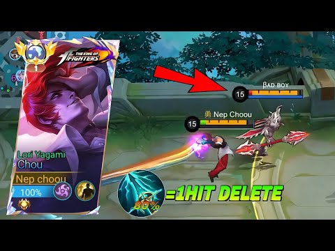 TOP GLOBAL CHOU 1HIT SHOT BUILD AND GAMEPLAY (INSANE DAMAGE)😱! MLBB