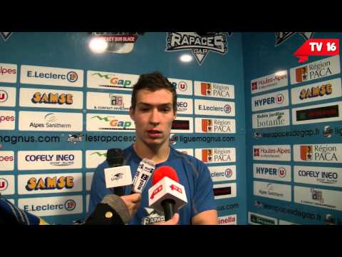 La Réaction d'un Joueur des Rapaces après la Rencontre Gap - Amiens - Ligue Magnus - TV16