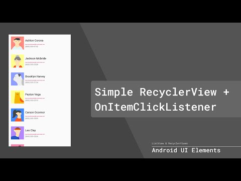 Android - RecyclerView + OnItemClickLIstener (Kotlin Beginner Example) - Part 1 (German/Deutsch)