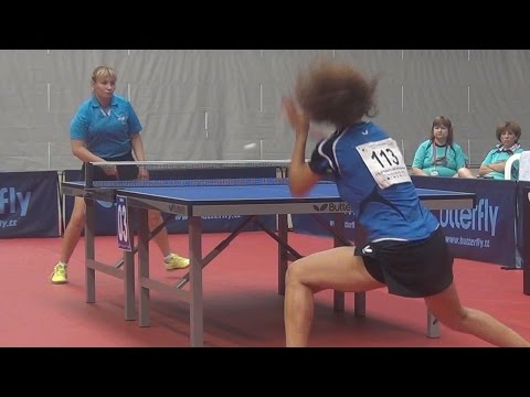 Elena CHUNIKHINA vs Mariela FILIPOVA-FLOROVA, FINAL European Veterans Team Championship Table Tennis