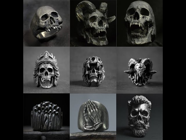 Vídeo relacionado con Dochais Hombre de Acero Inoxidable,Anillo de Sello Gótico Punk Rock,Anillo Hombre Punk Biker,Anillo de Craneo Calavera (Plata, 22)