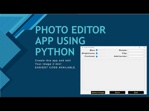 Minipythonproject Simple Photo Editor App Using Python