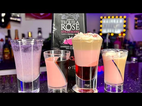 Tequila Rose Shots Compilation 💖🍓🌹
