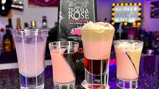 Tequila Rose Shots Compilation 💖🍓🌹