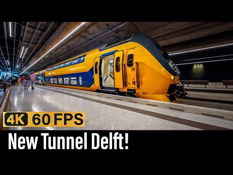 Trein Cabinerit / Nieuwe Tunnel Delft / Den Haag HS - Delft - Rotterdam / VIRM IC / Augustus 2024