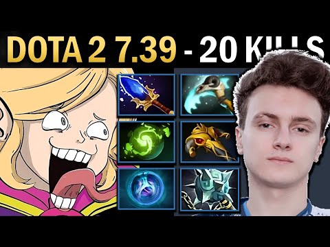 Invoker Gameplay Miracle with 20 Kills and Maul - Dota 7.39