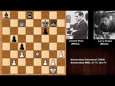 Leonid Stein vs Larry Evans - Amsterdam (1964)