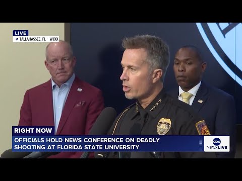 LIVE: Officials hold news conference on deadly shooting at Florida State University