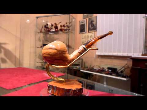 Pipa in olivastro half bent pear - www.paronellipipe.it