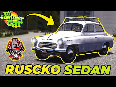 RUSCKO SEDAN - NEW DRIVABLE CAR MOD! | My Summer Car #166