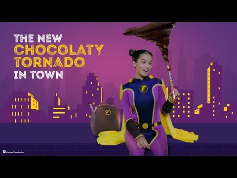 Candyman Fantastik: Chocolaty Tornado inside a crunchy wafer stick.