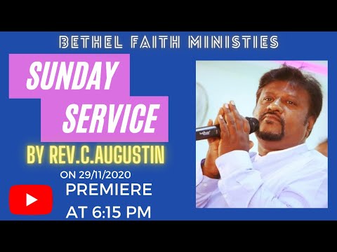 BFC - SUNDAY EVENING SERVICE - ON 29/11/2020 - PREMIERE AT 6 : 15 PM