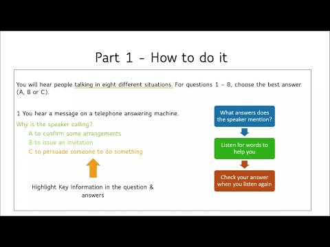 Cambridge B2: Learn more about the First Listening Part 1 exercise