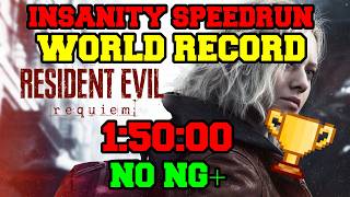 Resident Evil 9: Requiem Insanity NO NG+ Speedrun 1:50:00 (WORLD RECORD)