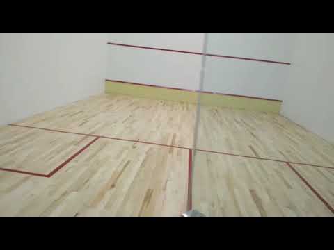 Indoor squash court flooring