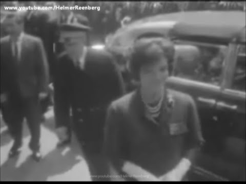 June 4, 1961 - Jacqueline Kennedy and Nina Khrushchev meet at the Pallavicini Palace, Vienna