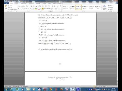 Clasa a VI a - Algebra - Lectia 51 -