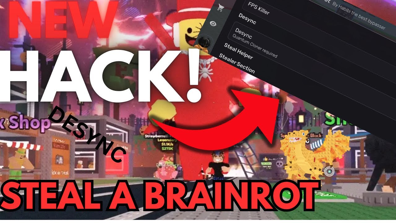 New *NO HIT* Steal a Brainrot Script 2026! DESYNC, LAG ALL, ESP Auto Steal & More!