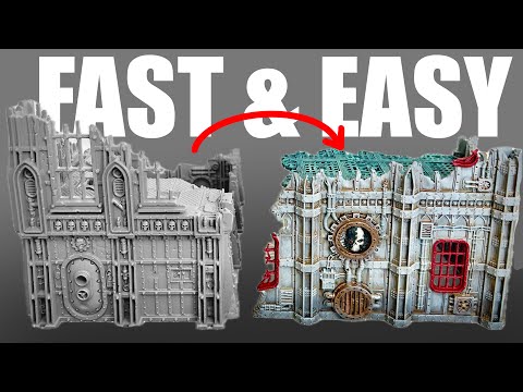How to paint Warhammer Ruins EASY | no airbrush, fast #volkus #hivestorm