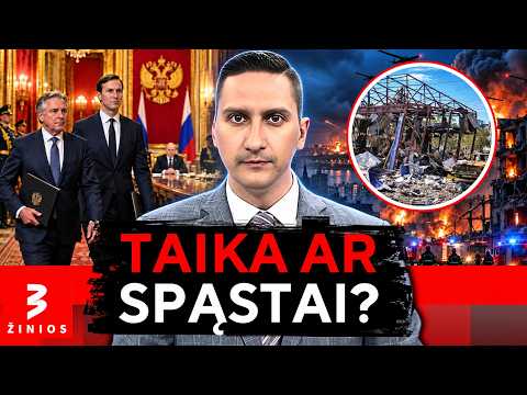 Maskvoje – derybos, Ukrainoje – smūgiai: taikos planas prasideda chaose