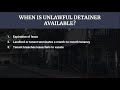 What is an Unlawful Detainer?