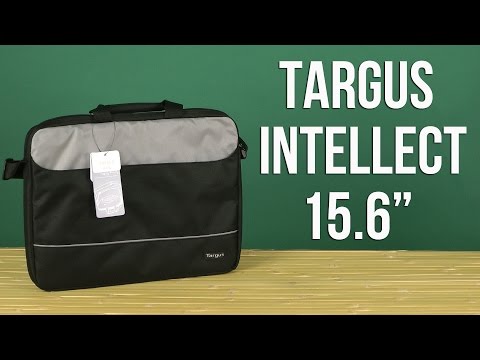 Nešiojamo kompiuterio krepšys Targus Intellect 15.6" Topload Laptop Case -Juodas-Pilkas video