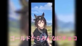 ウマ娘ステイゴールドからのバレンタインチョコ