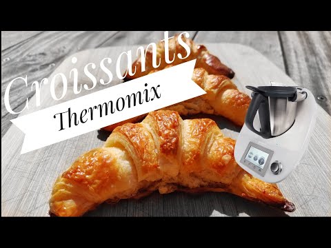 🥐 Croissant 🥐Thermomix faits maison facile! 👍- Préparation pâte feuilletée pliage portefeuille Tuto