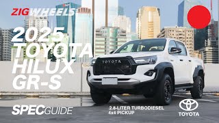 2025 Toyota Hilux GR-S Spec Guide | Zigwheels.Ph
