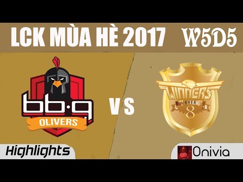 BBQ vs E8W Highlights Game 1 LCK MÙA HÈ 2017 BBQ Olivers vs Ever8 Winners By Onivia