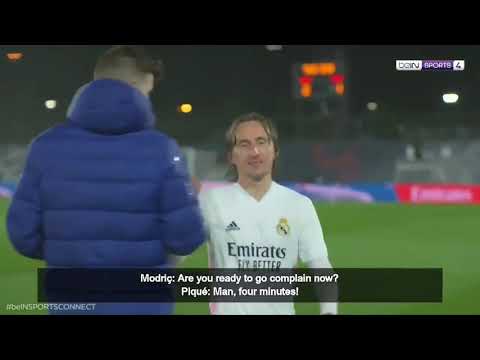 Modrić to Pique - "Are you ready to go complain?"