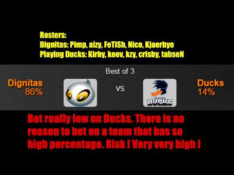 CS:GO Bet Prediction [Ducks vs Dignitas] 9/2/15