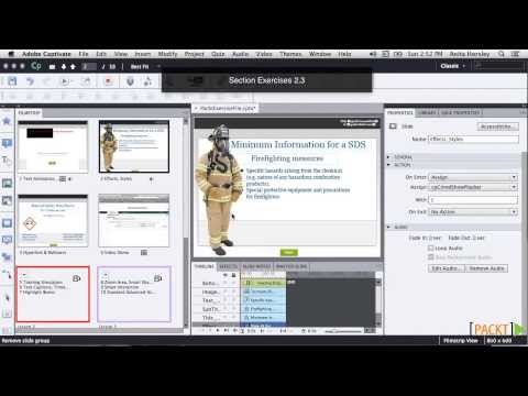 Fast Track to Adobe Captivate 6 Tutorial Managing Slides | packtpub com