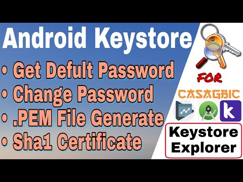 Create New keystore | Default Keystore password | Manage it with Keystore explorer app.