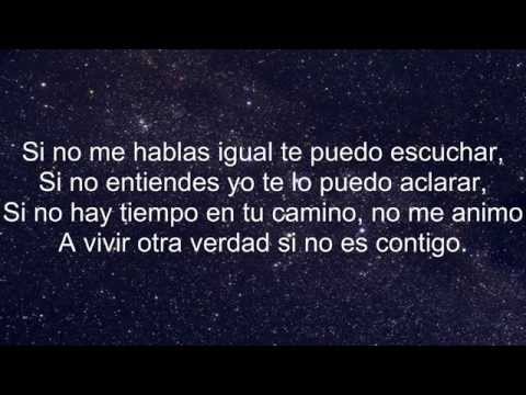 Daniel Lazo - Si no es contigo (letra)