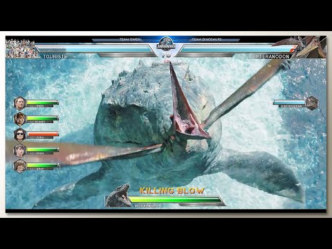 Pteranodon & Dimorphodon Attack with Healthbars