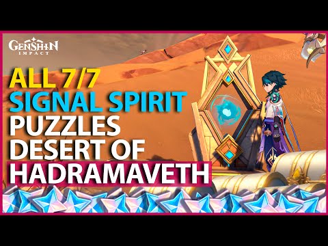 All Manifestation Mechanism Signal Spirit Locations Sumeru Desert of Hadramaveth Genshin Impact 3.4