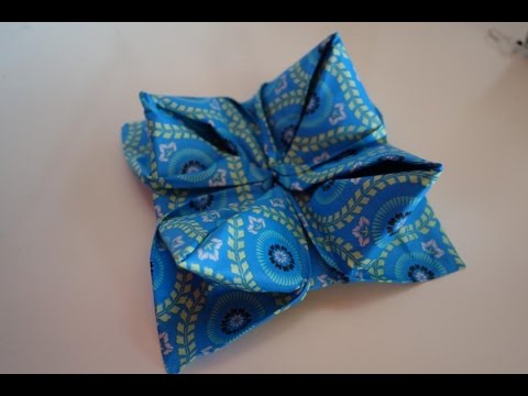 Servietten falten: Seerose