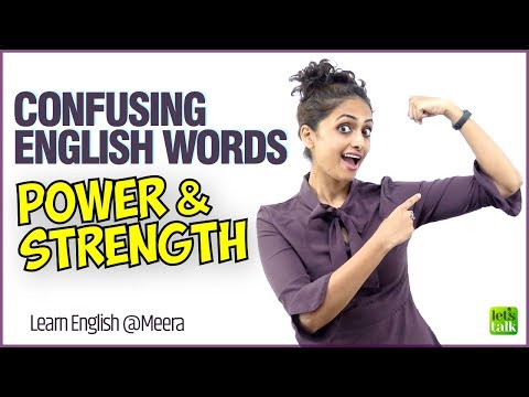 Improve Your English Vocabulary - Confusing Words⚡️POWER & ?Strength | English Speaking Lesson