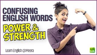 Improve Your English Vocabulary - Confusing Words⚡️POWER & 💪Strength | English Speaking Lesson