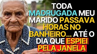 TODA MADRUGADA MEU MARIDO PASSAVA HORAS NO BANHEIRO... ATÉ O DIA QUE ESPIEI PELA JANELA